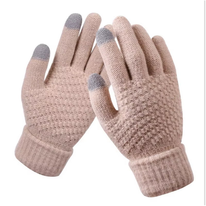 Touch Screen Gloves Manufacturer - Custom Acrylic Jacquard Unisex Warm Winter Gloves
