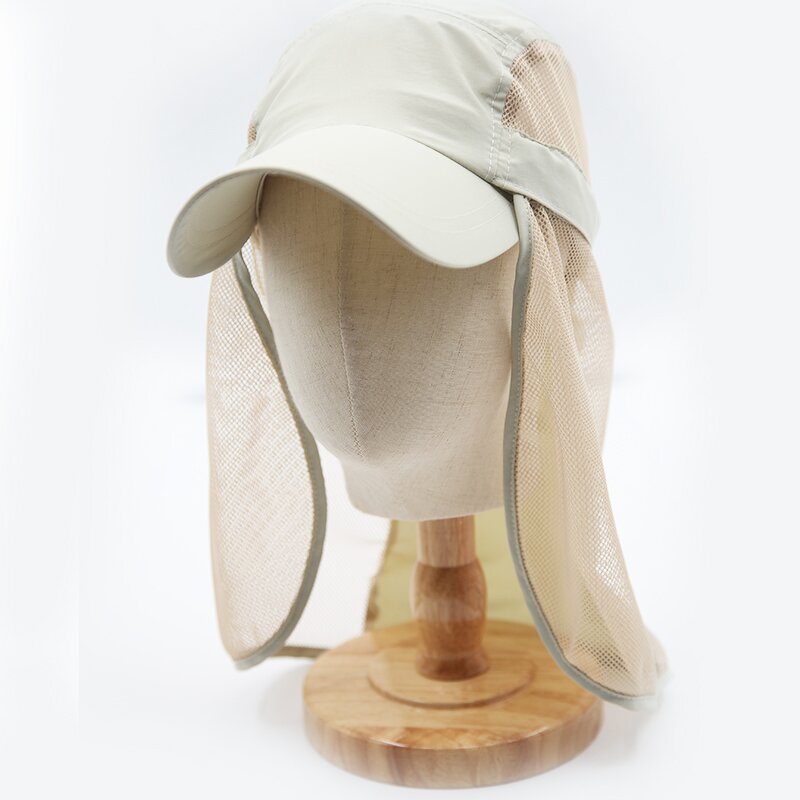 UV Protection Sports Hat Factory - Lightweight Mesh with Removable Neck Flap Hiking