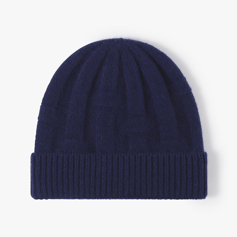 Wool Beanie Hat Manufacturer - High Quality 100% Rib Knitting Cuffed Thicker Warm