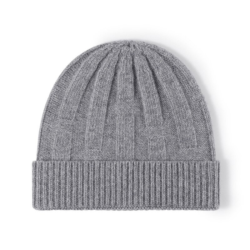 Wool Beanie Hat Manufacturer - High Quality 100% Rib Knitting Cuffed Thicker Warm