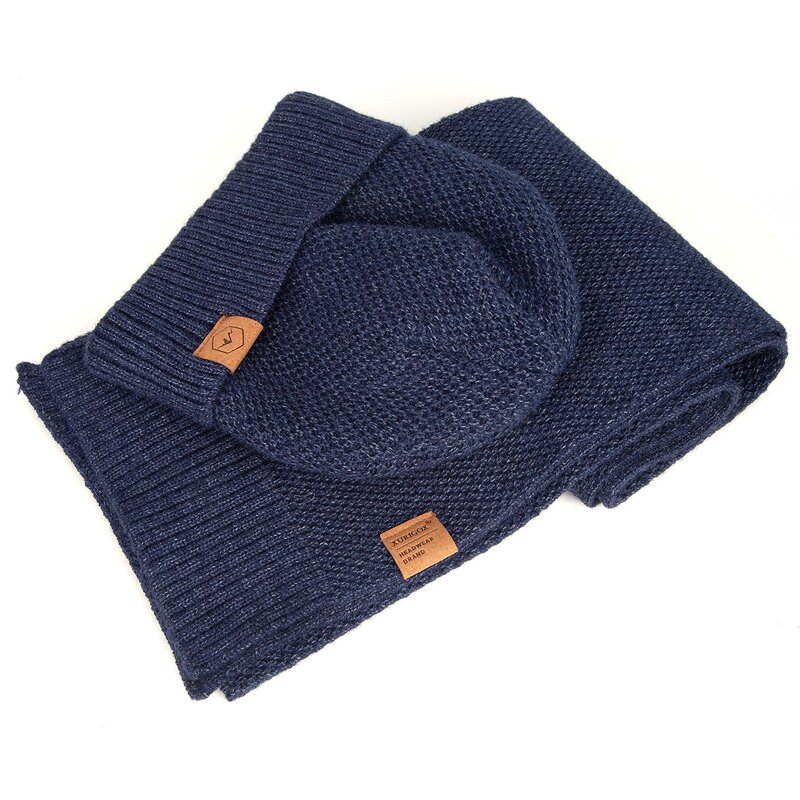 Winter Beanie Set Manufacturer - Wholesale Custom Warm With Fleece Lining Scarf Set