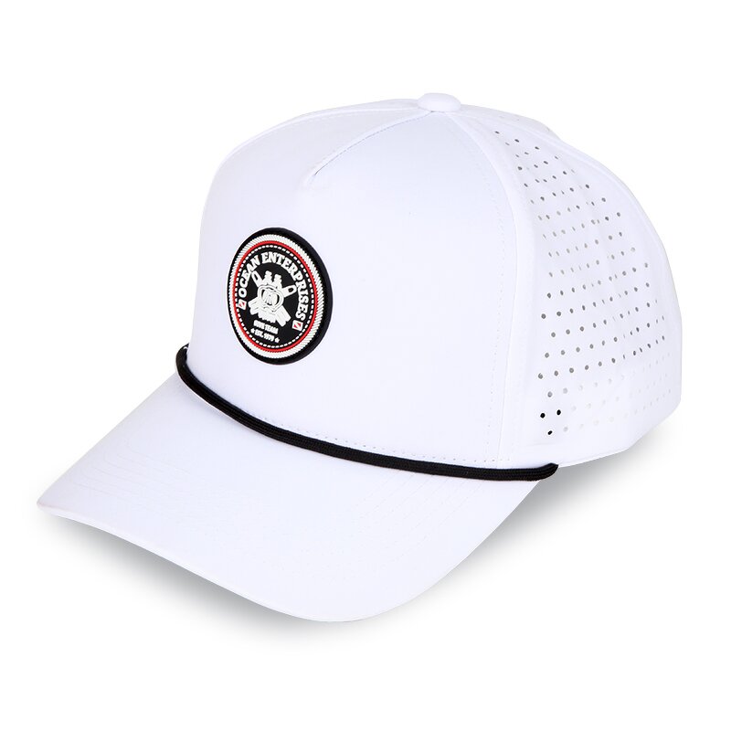 Punching Holes Golf Cap Supplier - Custom Fashionable Baseball With Laser Cut Beach