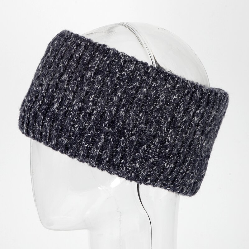 Adult Headband Supplier - Stylish Fancy Yarns Jacquard Rib Knitting With Fleece