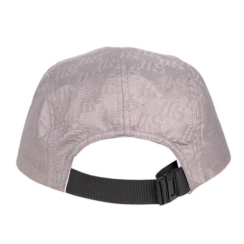 Custom Polyester Camp Cap Supplier - 5 Panel Logo Style Snapback Flat Brim