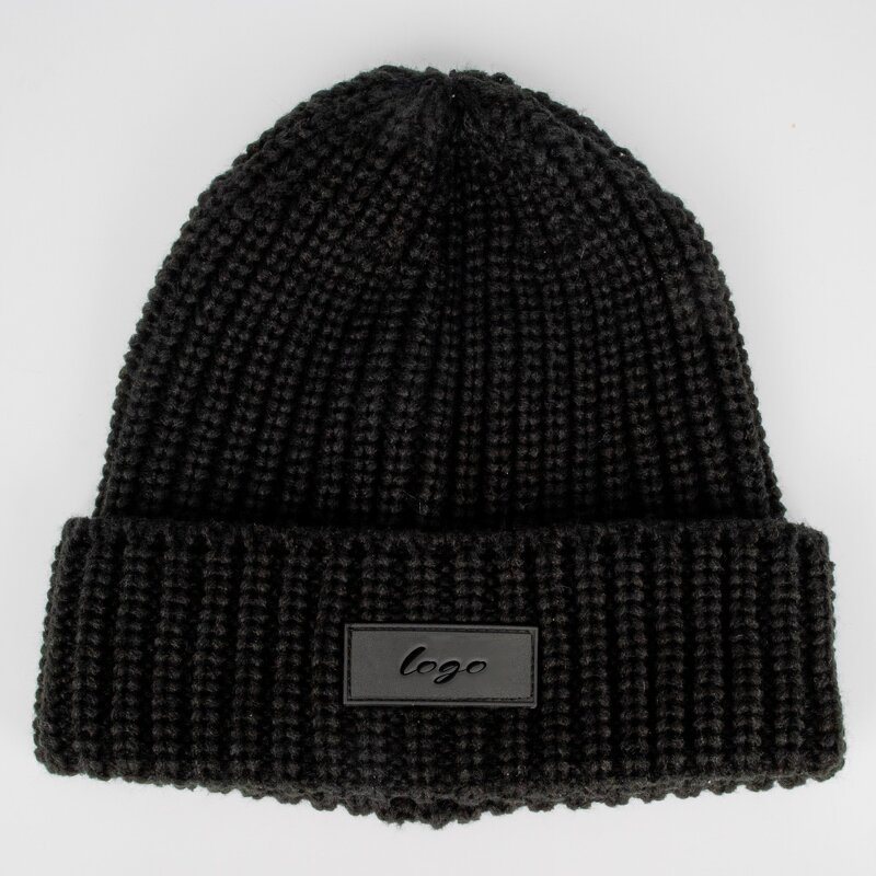 Acrylic Beanie Supplier - Unisex Winter 100% Knitted With Custom Logo