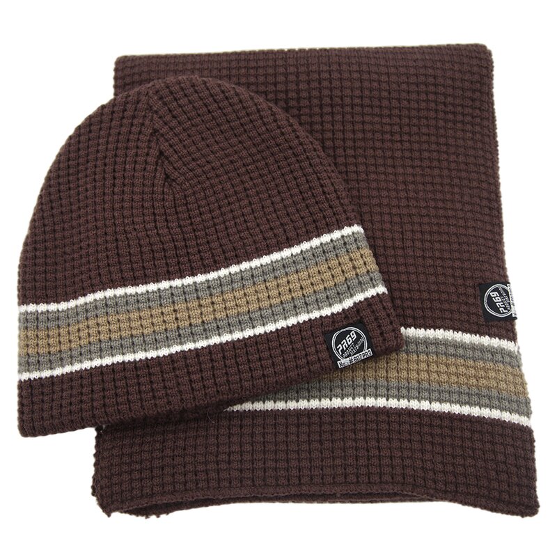 Wool Blend Beanie Set Factory - Premium Quality Custom Logo Waffle Knit Hat Scarf