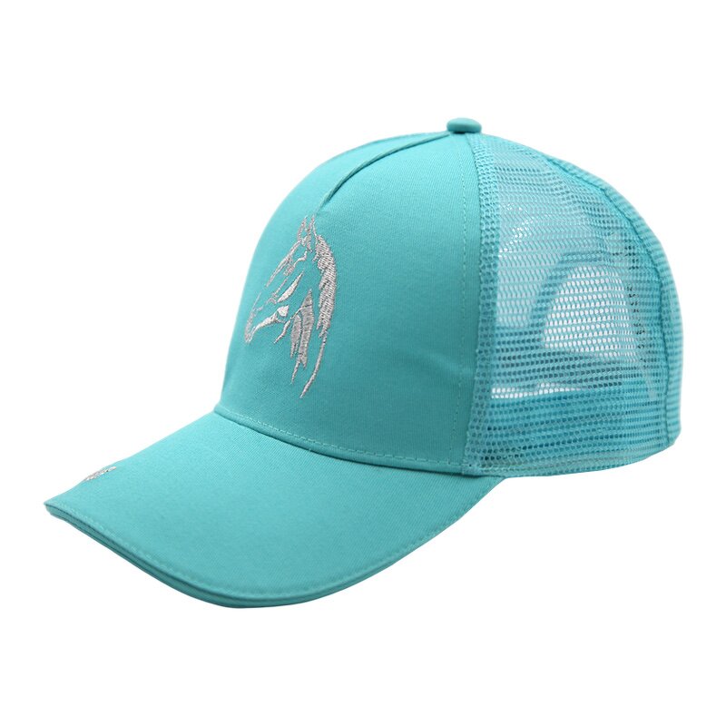 Embroidery Sport Hat Manufacturer - Factory Supplier Custom 5 Panel Horse Embroidery Mesh