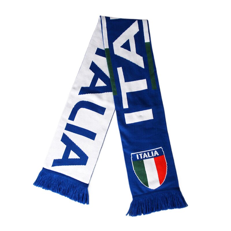 Soccer Club Scarf Manufacturer - Sporty Portugal Acrylic Knit Custom Slogan Double Sided