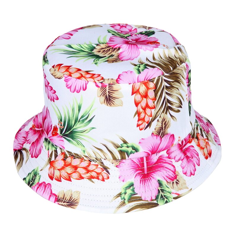 Casual Bucket Hat Manufacturer - Unisex Summer Customized Floral Logo Fruit Daily