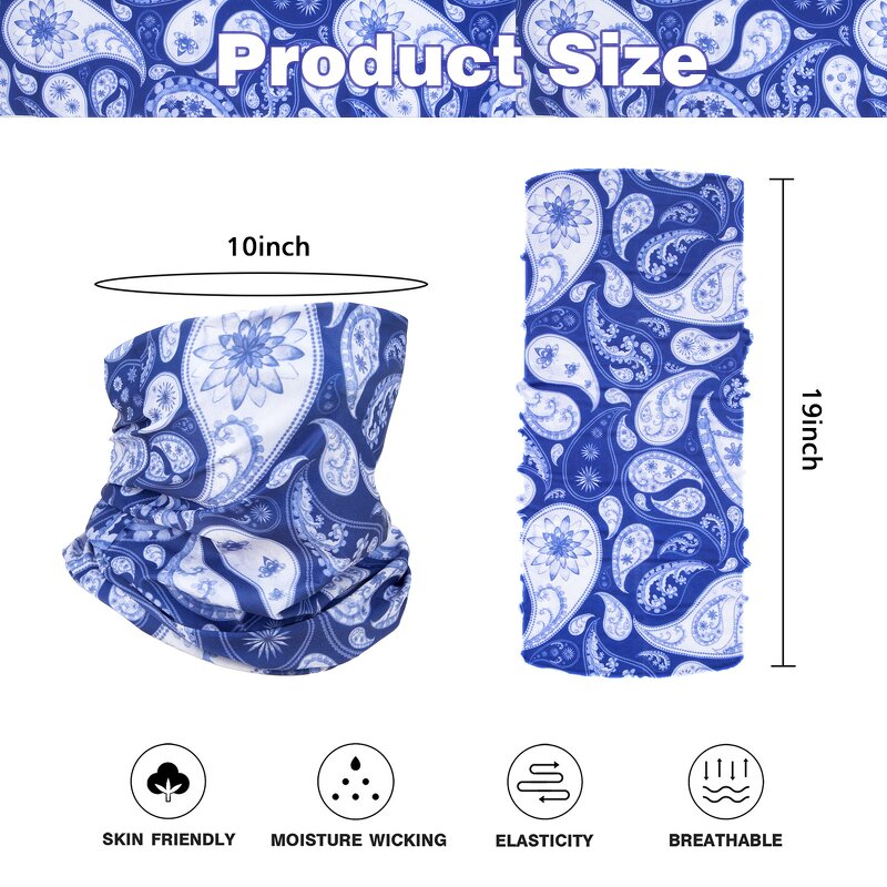 Bandana Scarf Set Supplier - 4Pcs Summer UV Sun Protection Cooling Polyester Trail
