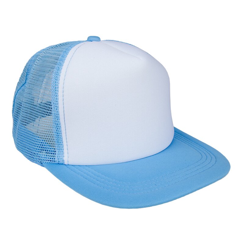 Sublimation Trucker Hats Supplier - Mens Women 5 Panel Polyester Foam Mesh Baseball