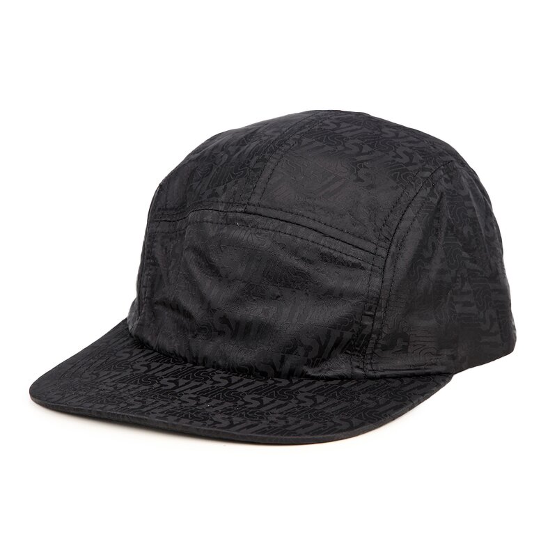 Custom Polyester Camp Cap Supplier - 5 Panel Logo Style Snapback Flat Brim