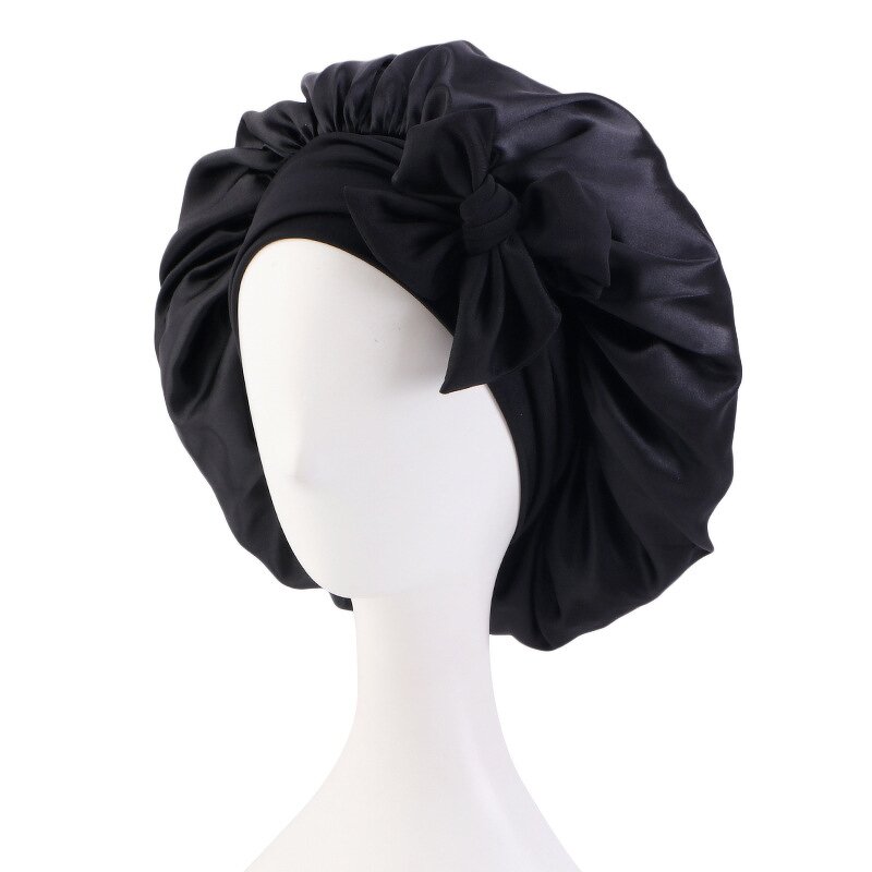 Sleeping Bonnets Supplier - Hot Sale Large Tie Band Adjustable Straps Hair Cap
