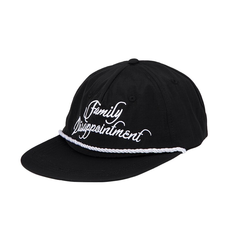 Nylon Snapback Cap Manufacturer - Unisex Custom Unstructured 5 Panel Raised Embroidery