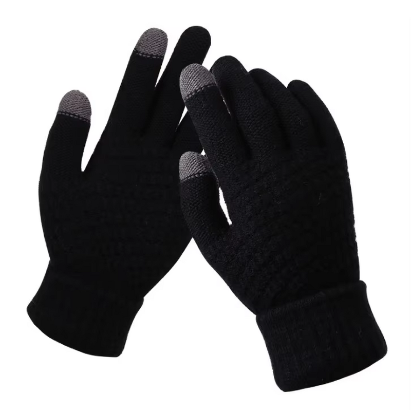 Touch Screen Gloves Manufacturer - Custom Acrylic Jacquard Unisex Warm Winter Gloves