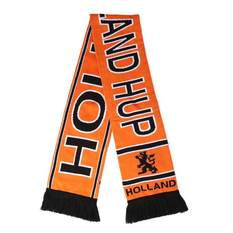 Soccer Club Scarf Manufacturer - Sporty Portugal Acrylic Knit Custom Slogan Double Sided