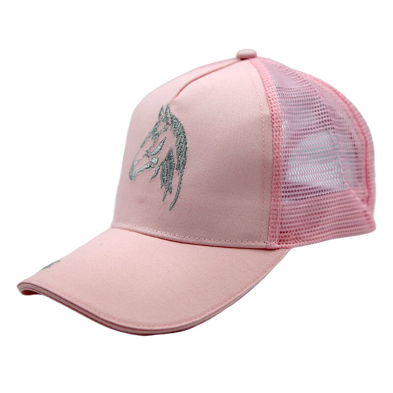 Embroidery Sport Hat Manufacturer - Factory Supplier Custom 5 Panel Horse Embroidery Mesh