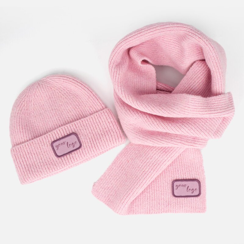 Wool Beanie Set Manufacturer - Wholesale Fashionable Winter Knitted Hat Scarf Set