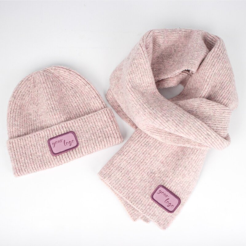 Wool Beanie Set Manufacturer - Wholesale Fashionable Winter Knitted Hat Scarf Set