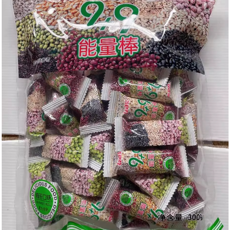 Seaweed Flavor Energy Bar with Coarse Grains Non-Fried Vegetable Brown Rice Roll Puffed Sandwich Cake Grain Snack Stick