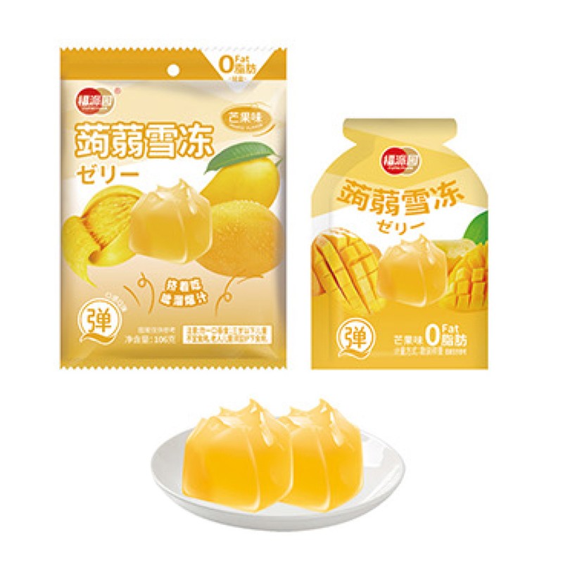 Fruit Flavor Drinkable Konjac Jelly Snacks OEM Vegan Healthy Peach Flavor Sugar Free Packaged in Bags