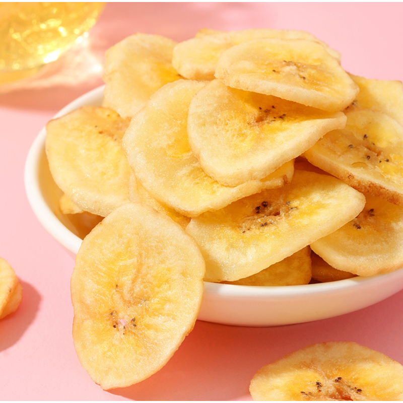 Wholesale Healthy Instant Dried Banana Chips ECO Crunchy Mixed Dried Fruits and Vegetable  Snacks Freeze Fruit Custom