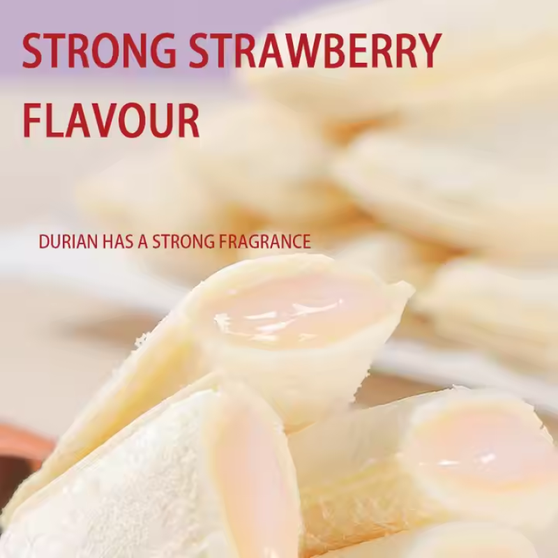 2025 New Arrival Soft Sweet Strawberry Flavor Cream Sandwich White Bread Toast Breakfast Snacks Bread Pocket with Creamy Filling