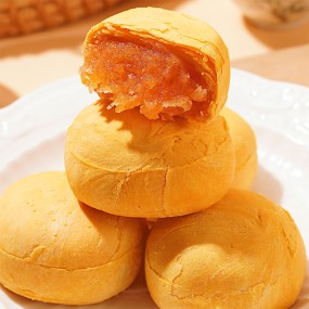 Traditional Chinese Pastry  Tangerine Peel Yam Autumn Pear Cake Sandwich Biscuits Dessert Pastry Fruit Flavor Crisp Pie Cake