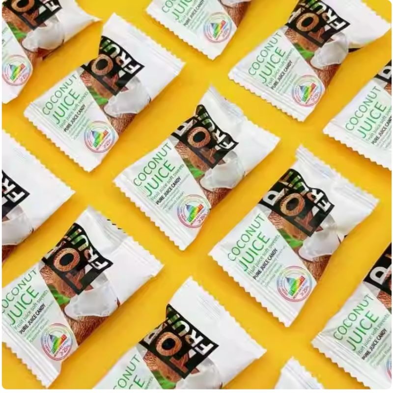 Malay Style Coconut Flavored Gummies Wedding Candies Halal Certified Soft Candy Coconut Gummy Candy Coconut Fragrant Soft Sweet