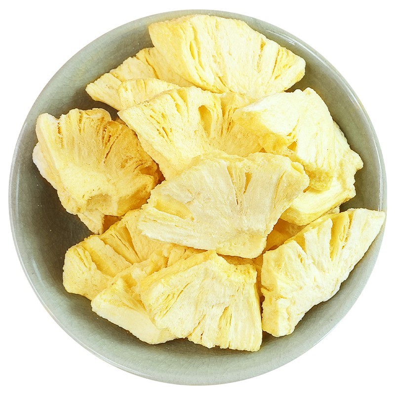 Premium Quality Freeze Dried Pineapple Dehydrated Fruit Snack Natural Original Taste FD Pineapple Slice Freeze-Dried Pineapple