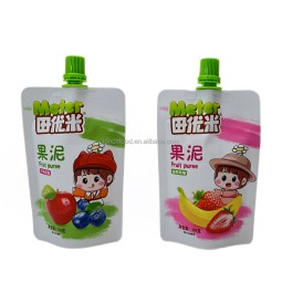 OEM Custom Organic Baby Food Packaging Bag Sealed Liquid Baby Food Bag with Spout