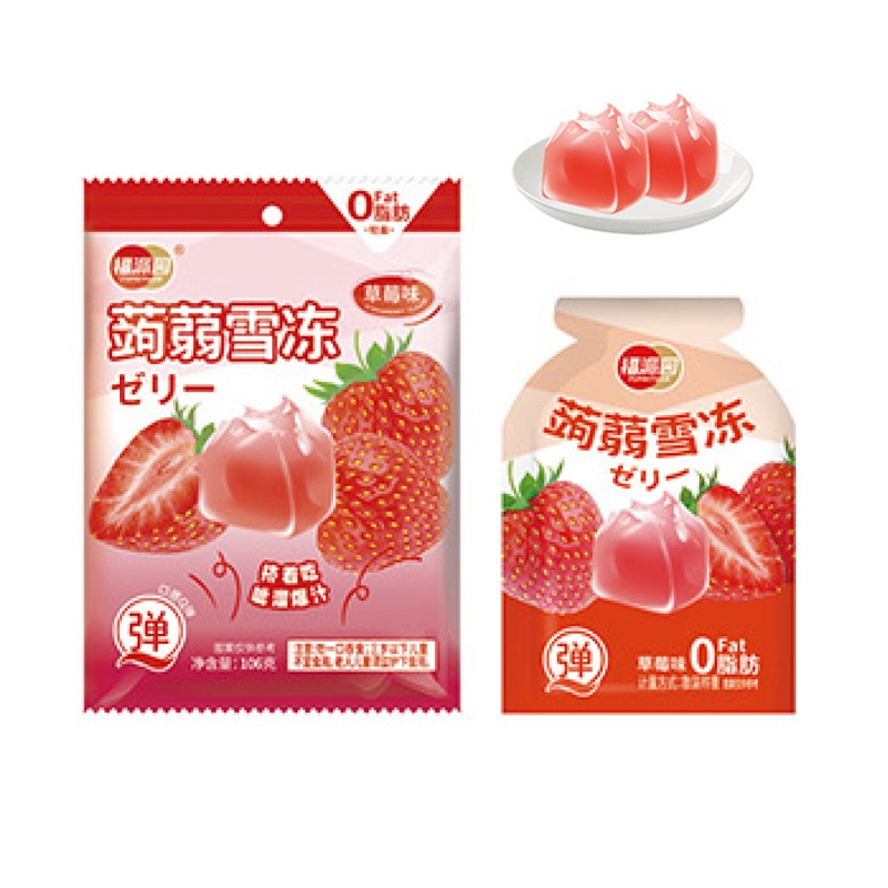 Fruit Flavor Drinkable Konjac Jelly Snacks OEM Vegan Healthy Peach Flavor Sugar Free Packaged in Bags