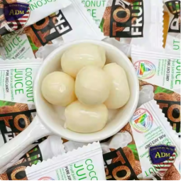 Malay Style Coconut Flavored Gummies Wedding Candies Halal Certified Soft Candy Coconut Gummy Candy Coconut Fragrant Soft Sweet