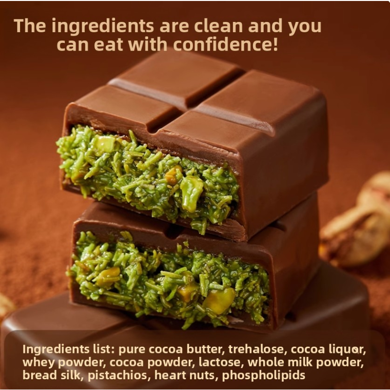 Dubai Chocolate Factory Offering OEM Services Supports Customized Flavors Packaging Logos for Bulk Orders Halal Certified Snack