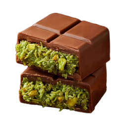 Hot Selling Candy Chocolate Manufacturer Selling Handmade Vegetarian Kataifi Pistachio Paste Dubai Flavor Palmin Halal Chocolate