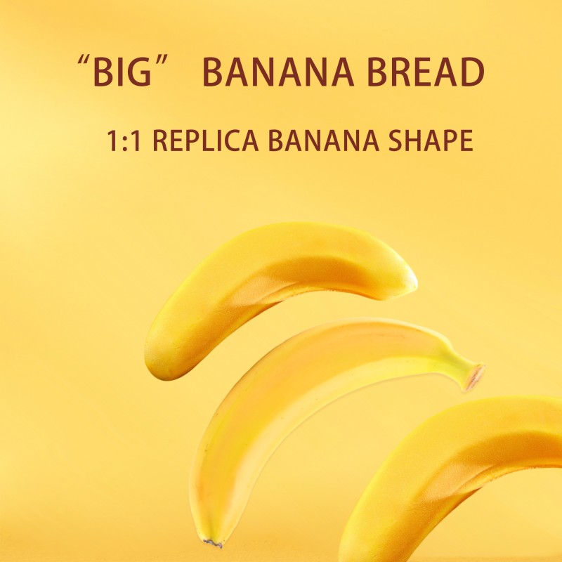 2kg Wholesale Hot Selling Custom Soft Banana Bread Breakfast Cake Whole Box Wheat Flour Soft Bread with Sweet Fillings