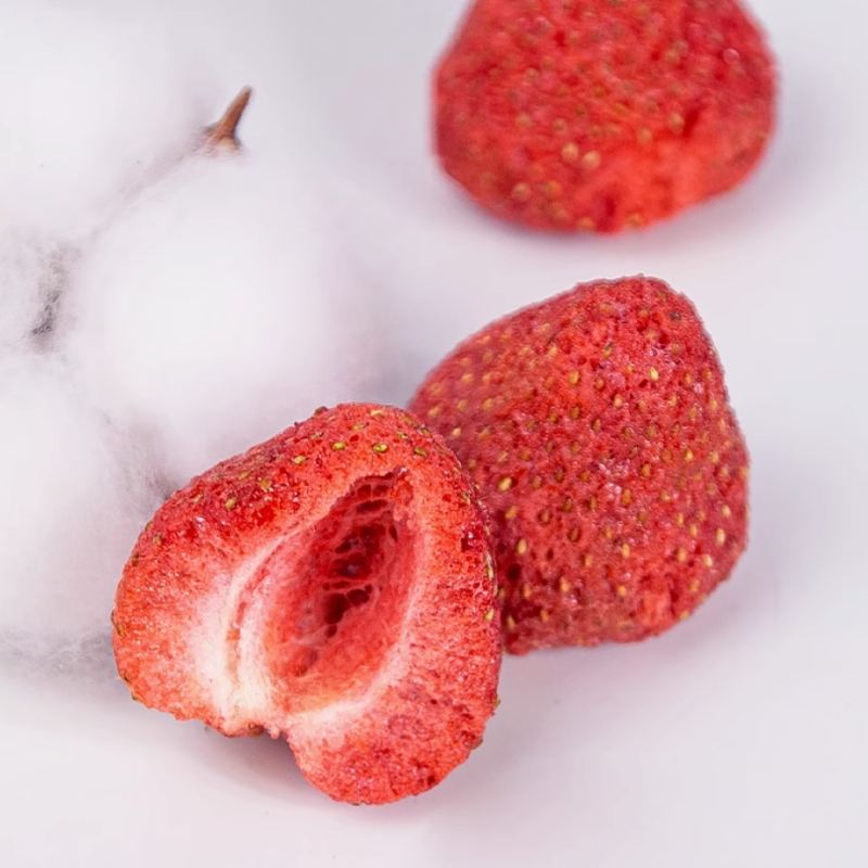 Organic Freeze Dried Strawberries FD Sliced Fruit Snacks Manufacturer's Supply Natural Vacuum Pack Bulk Dehydrated Strawberry