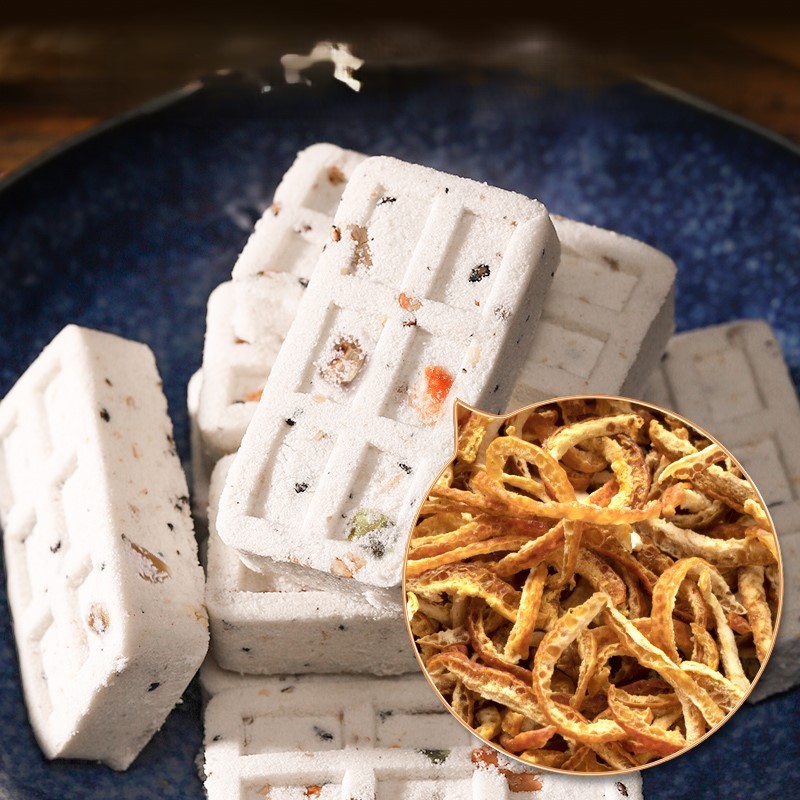 Chinese Traditional Pastry Healthy Snack Nut Poria Black Rice Sesame Eight Treasure Cake Ba Zhen Gao