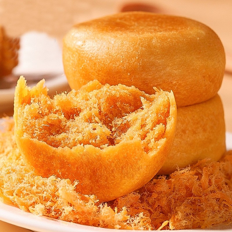 No Sugar Round Cake Pie Exotic Snack Cake Cookies Softcake Product Chinese Pastry with Filling