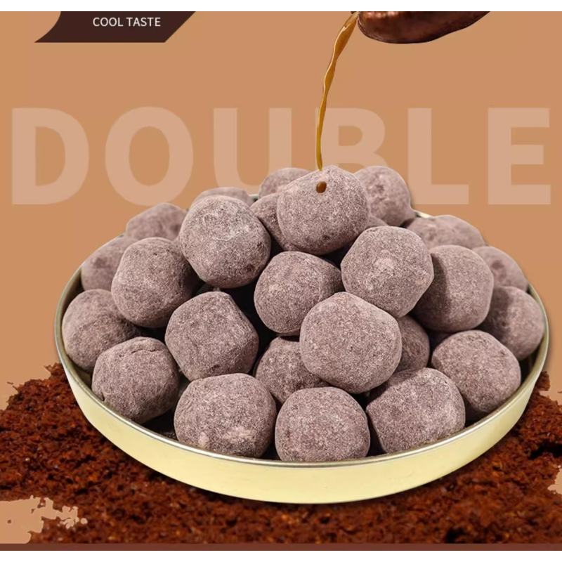 Coffee Flavored Hard Candy with Mint Taste Refreshing Snacks for Office Tin Can Cool Coffee Sweets Canned VC Mint Coffee Candy