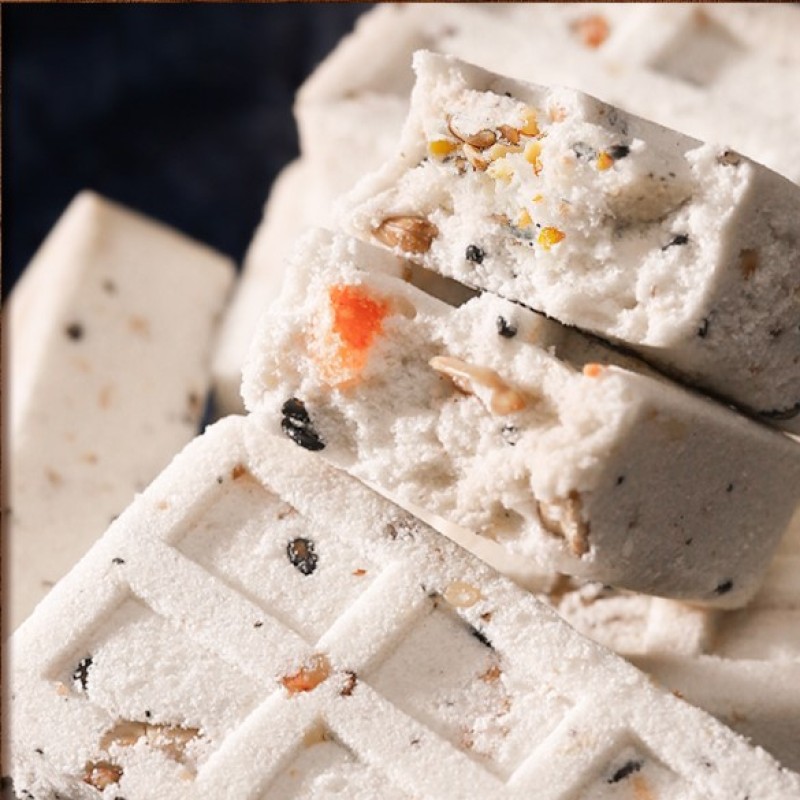 Chinese Traditional Pastry Healthy Snack Nut Poria Black Rice Sesame Eight Treasure Cake Ba Zhen Gao