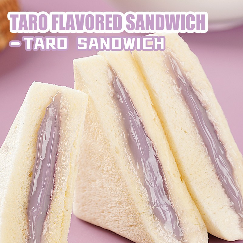 Wholesale Soft Taro Sandwich Toast Stuffed Sandwich Packed White Bread  Breakfast Toasts Sandwich