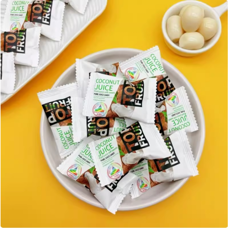 Malay Style Coconut Flavored Gummies Wedding Candies Halal Certified Soft Candy Coconut Gummy Candy Coconut Fragrant Soft Sweet