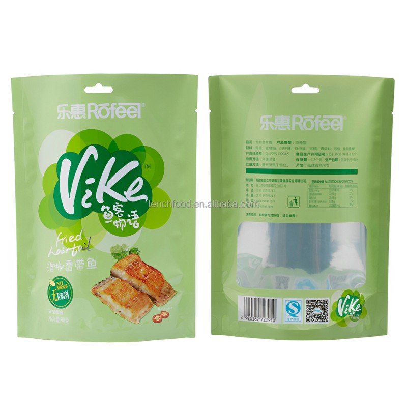 Brown Kraft Resealable Bag Flat Bottom Customized Pouch Packing Cheap Coffee Food Bag with Window