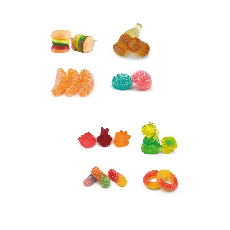 Cute Shape Portable Snacks Sour Sugar Coating Bombs Candy Vegetable Gummy Hard Candy Halal Certified Box Sweet Flavor Lollipop