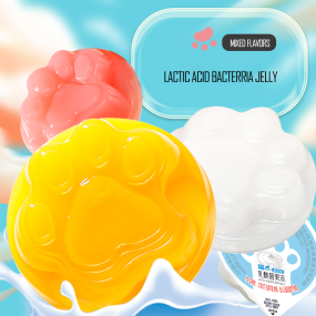 Custom with Fast Delivery Lovely Mixed Flavor Cat's Claw Lactic Acid Bacteria Jelly Pudding Fruit Mango Yogurt Pudding Cups