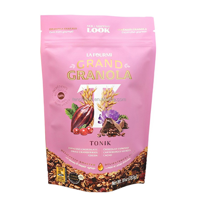 Doypack High Barrier Nuts Stand up Zipper Pouch for Dried Fruit Food Packaging