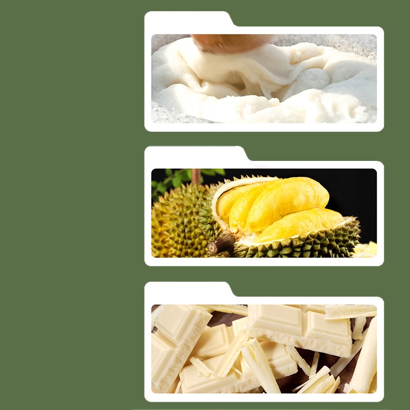 Durian Flavor Chinese Dim Sum Qiao FuTuan Durian-stuffed Glutinous Rice Balls Healthy Snacks