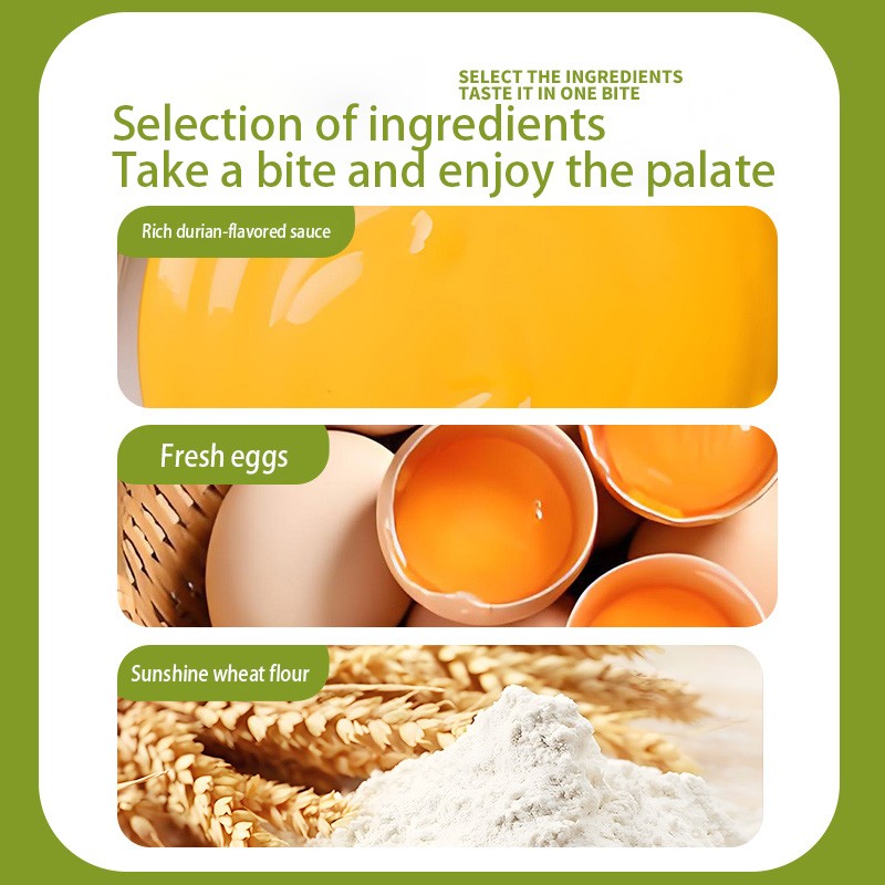 Hot Selling Soft Sweet Lovely Small Bread Pocket  for Breakfast Snacks Bread Pocket with Durian Flavor Filling Sauce