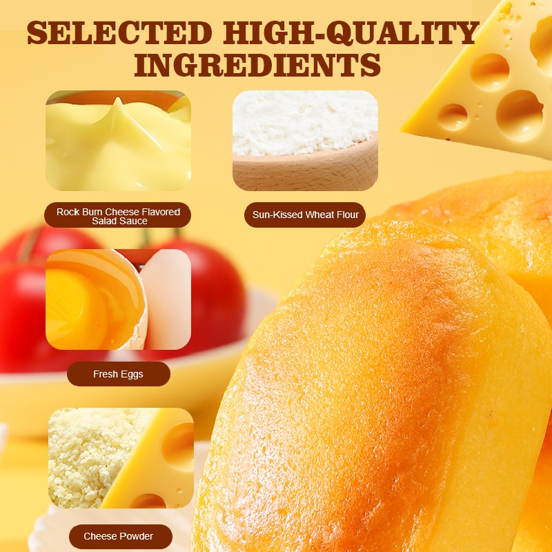Wholesale 0 Trans Fats Cheese Cake Salad Sauce Stuffed Cake  Breakfast Snacks Pastry Casual Food Snacks Dessert